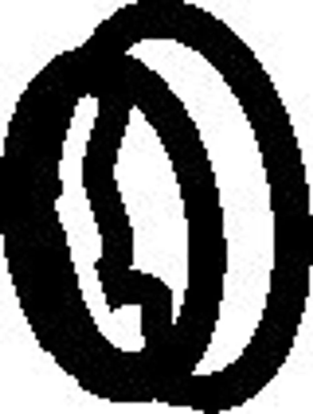 Schwarz-weißes Symbol, das eine stilisierte Abdeckung darstellt. Die Form ist rund mit einem inneren Merkmal, das an eine Kappe erinnert. HANSA ist in der Gestaltung nicht sichtbar.